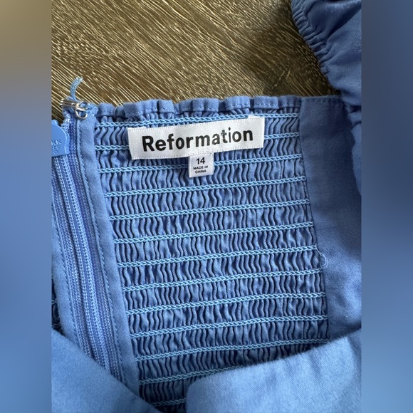 Reformation Michaela Mini Babydoll Puffed Sleeve Dress - Picture 7 of 10